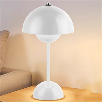 Настольная лампа для зарядки через USB Nordic led Украшение комнаты настольная лампа с верхним сенсорным переключателем бутон цветка грибная лампа декоративная настольная лампа