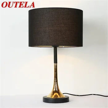 Настольные Лампы OUTELA Современного Роскошного Дизайна LED Black Desk Light Декоративные Для Дома