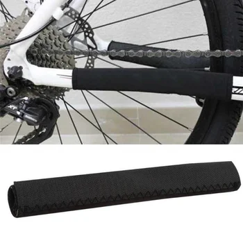 Неопреновая защита цепи для ухода за велосипедом, защита цепи рамы велосипеда, защитный рукав для ухода за велосипедом MTB, защитное снаряжение
