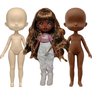 Новая 22-сантиметровая кукла-девочка без макияжа, мультяшная милая обнаженная кукла