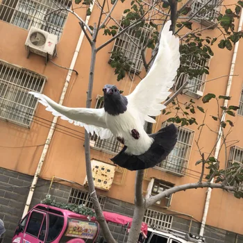 новая игрушка-имитация голубей с пластиковыми крыльями и перьями, белая и серая кукла-голубь, подарок для птиц размером около 36x25 см
