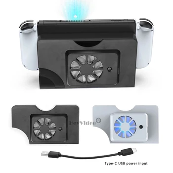 Новый Вентилятор Охлаждения Телевизионной Док-станции для Nintendo Switch OLED Игровая Консоль Док-Станция Зарядное Устройство Охладитель Радиатор для Switch OLED Аксессуары