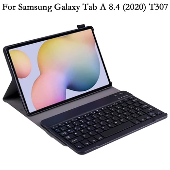Новый Флип-чехол с Разделенной Клавиатурой для Samsung Galaxy Tab A TabA 8.4 2020 T307 T307U, Чехол Из Искусственной Кожи, Подставка, Жесткий Чехол для ПК