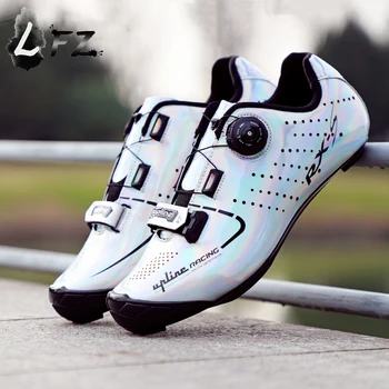 Обувь для шоссейного велоспорта, мужская обувь для шоссейных гонок, самоблокирующиеся разноцветные велосипедные кроссовки, спортивные сверхлегкие профессиональные