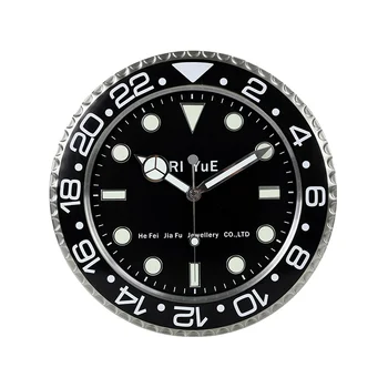 Оптовые 14-дюймовые роскошные подарочные часы из нержавеющей стали, настенные часы для украшения дома