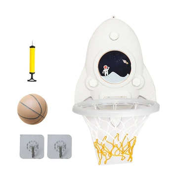 Портативный набор мини-баскетбольных колец с регулируемой высотой, без ударов по спинке, Игрушки для детских ворот