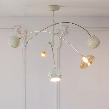 Потолочный светильник, старинный кремовый ветряной светильник в гостиной, потолочный светильник в японском стиле в стиле ретро, бесшумный ветряной светильник