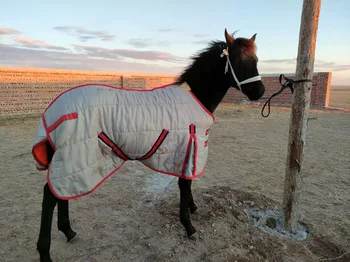Принадлежности для упряжи 420D Зимняя утолщенная теплая флисовая подкладка, износостойкие ветрозащитные дышащие регулируемые коврики для лошадей