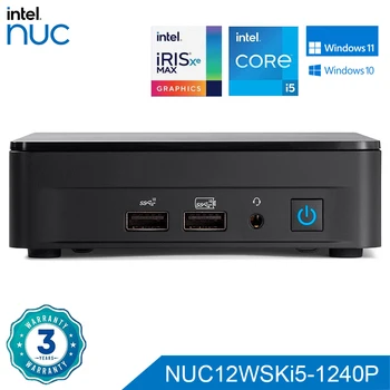 Процессор Intel NUC 12th Protable Slim NUC12WSKi5 Core i5-1240P Intel Iris Xe Graphics Dual HDMI Dual Thunderbolt 4 Pc Gaming