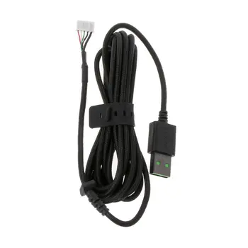 Прочная нейлоновая плетеная леска, USB-кабель для мыши, сменный провод для проводной игровой мыши razer DeathAdder Elite