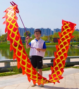Реквизит для танца дракона в китайском стиле для детей, Карнавальный фестиваль, представление на площади в Китайский Новый Год, Забавный реквизит для тренировок
