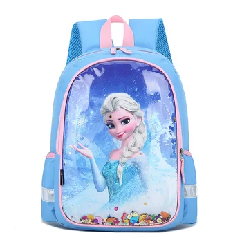 Рюкзак принцессы Диснея для девочек, школьная сумка замороженной Эльзы, детский рюкзак