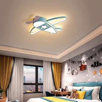 Светильник в виде самолета для детской комнаты, Акриловый Светильник для спальни, Потолочный светильник для украшения комнаты, современное светодиодное освещение