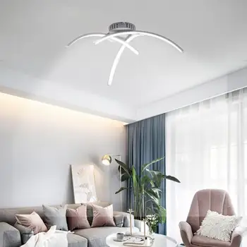Светодиодный потолочный светильник для спальни, балкона, 11 Вт, теплый белый Хромированный потолочный светильник AC85-265V