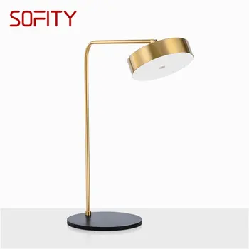 Современная настольная лампа SOFITY Simple LED Home Decorative, прикроватный светильник для кабинета и спальни.