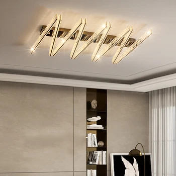 Современная светодиодная потолочная люстра, бытовая Роскошная лампа для гостиной, Креативный дизайн, светильник для спальни, декор для прихожей, балкона, светильник