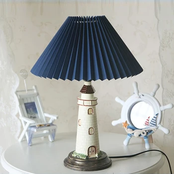 Современные настольные лампы Lighthouse для детской комнаты, прикроватная лампа для спальни, настольные лампы для учебы мальчиков, светильники для украшения гостиной