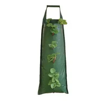 Сумки для выращивания клубники, Подвесные сумки для выращивания овощей, цветов, растений, Тканевые горшки для аэрации С ручками, Утолщенные садовые сумки для сада