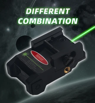 Тактические фонарики, лазерный прицел зеленого луча с USB-кабелем для зарядки