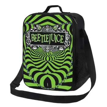 Термоизолированные сумки для ланча Beetlejuice из фильма ужасов Тима Бертона, портативный контейнер для ланча, Многофункциональная коробка для еды Bento