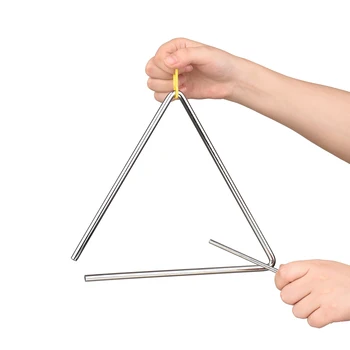 Треугольный колокольчик Triangolo с металлическим молотком, Идиофон, Стальная Перкуссия, Обучение ритму для детей, Музыкальный инструмент для раннего образования