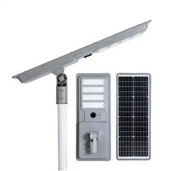 уличный светодиодный светильник со встроенным алюминиевым датчиком мощностью 50 Вт, 60 Вт, 80 Вт, 100 Вт, солнечный уличный фонарь