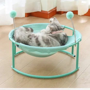Универсальная Съемная и Моющаяся Кошачья Кровать Four Seasons Princess Nest Cute Cradle Recliner Принадлежности Для кошек