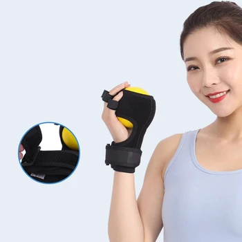 Фиксированный тренировочный мяч для реабилитации пальцев, массажный мяч для упражнений для пальцев Влево И вправо, Универсальный указательный мяч