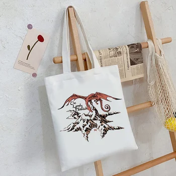 Хозяйственная сумка Lonely dragon bolsas de tela холст bolso эко-сумка из джутовой ткани bolsas ecologicas cabas