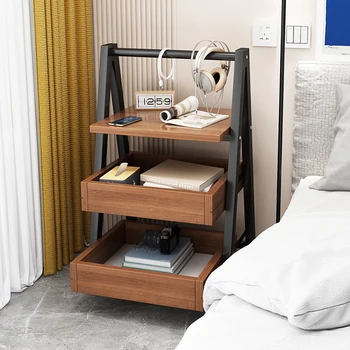 Шкафы для спальни, тумбочка, шкаф для хранения, деревянная тумбочка, прикроватная тумбочка в скандинавском стиле, мебель для спальни Mesitas De Noche WK50NS