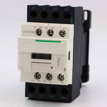 Электрический магнитный контактор переменного тока LC1D188LE7 4P 2NO + 2NC LC1-D188LE7 32A 208V катушка переменного тока