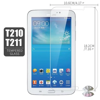 1/2/3 ШТ Закаленное Стекло Для Samsung Galaxy Tab 3 7.0 SM-T210 SM-T211 Протектор Экрана Планшета Защитная Пленка для T210 T211