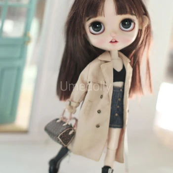 1 шт. модное пальто цвета хаки для куклы Blyth, зимняя одежда, Аксессуары