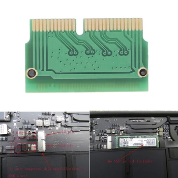 12 + 16pin для .2 карты преобразования твердотельного накопителя PCIE M-Key для.2 адаптера NVME SSD на 2013 2014 2015 годы для MACBOOK Air A1465 A1466 Pro