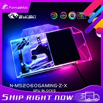 Bykski N-MS2060GAMING-Z-X, Блок Водяного Охлаждения Видеокарты с Полным покрытием Для MSI RTX2060 Gaming Z 6G