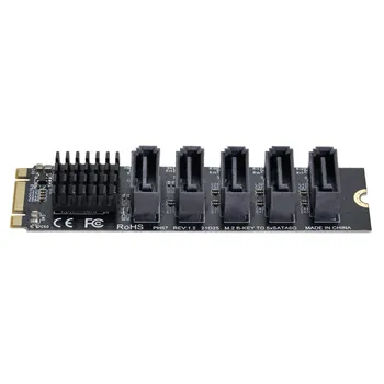 Chenyang 5 портов 6 Гбит /с JMB575 2280 NGFF ключ B + M конвертер порта адаптера SATA 3.0