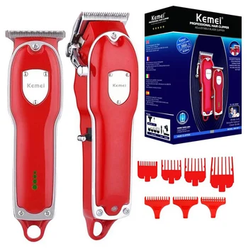 Kemei combo kit электрическая машинка для стрижки волос профессиональный триммер для волос для мужчин регулируемая машина для стрижки бороды перезаряжаемая