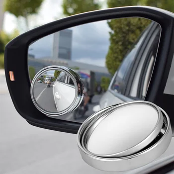 Автомобиль 360 Широкоугольное Круглое выпуклое зеркало Автомобиль Боковое Слепое пятно автомобиля Зеркало слепого пятна Широкое зеркало заднего вида Маленькое круглое зеркало