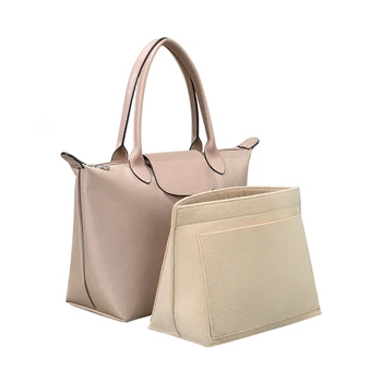 Войлочная сумка-вкладыш Подходит для сумки Longchamp, сумки-вкладыша, косметички из войлочной ткани, подставки для путешествий, портативного органайзера для сумочек-вкладышей