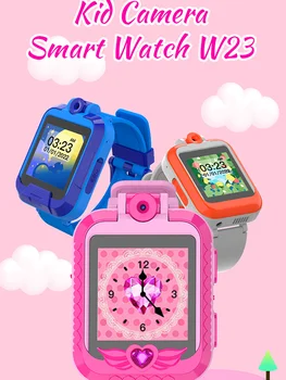 Детские умные часы с поворотной камерой, музыкальным будильником, подсчетом шагов, подарки на день рождения для мальчиков и девочек 3-12 лет