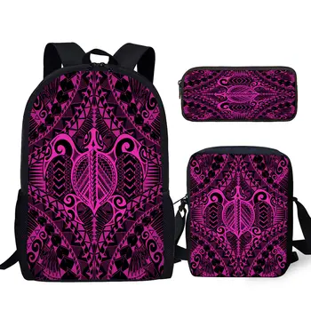 Дизайн YIKELUO Pop в виде полинезийской черепахи, прочный рюкзак, Удобный Регулируемый плечевой ремень, студенческая сумка для учебников, сумка через плечо