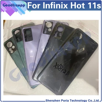 Для Infinix Hot 11s X6812B Задняя Крышка Дверного корпуса Задняя Крышка Для Hot11s Замена крышки Батарейного Отсека