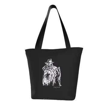 Изготовленная на Заказ Холщовая хозяйственная сумка с портретом Йоджи Ямамото, женские Прочные сумки для покупок, Тотализатор для бакалеи