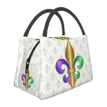 Изготовленные на заказ крутые красочные сумки для ланча с изображением лилии, женские теплые ланч-боксы с изоляцией-охладители для работы, пикника или путешествий