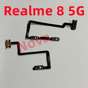 Кнопка включения-выключения громкости для OPPO Realme 8 5G Боковая клавиша для замены гибкого кабеля для ремонта мобильного телефона