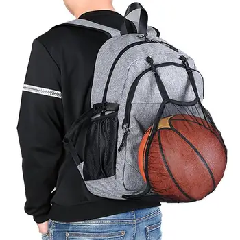 Мужской баскетбольный рюкзак Баскетбольные сумки с USB-портом для зарядки, рюкзак большой емкости для занятий спортом на открытом воздухе, повседневная школьная сумка