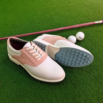 Новая обувь для гольфа, водонепроницаемая противоскользящая Износостойкая легкая дышащая обувь, высококачественная спортивная обувь для дам