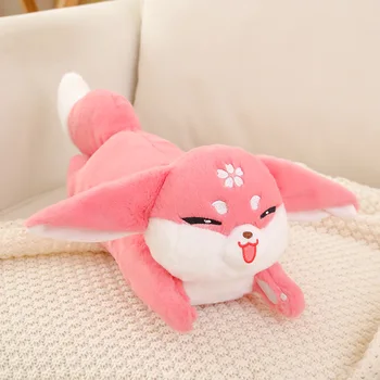 Новое аниме Genshin Impact Yae Miko Pink Fox Косплей, Плюшевая кукла, Игрушка, Игровое животное, Милая Мягкая подушка, Подарок для девочек, Домашний декор