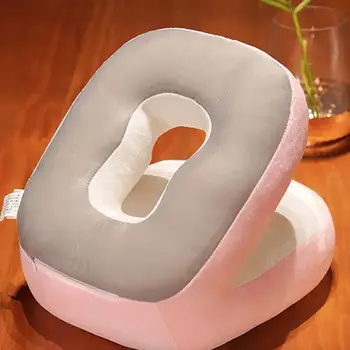 Плюшевая подушка для ворса, уникальный моющийся полый дизайн, Подушка для поддержки шеи для ежедневного использования, подушка для обеденного перерыва