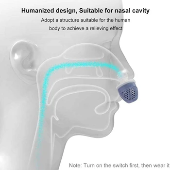 Портативные устройства против храпа, электрический раствор для устранения храпа, расширитель носа, заглушки для носовых отверстий для комфортного сна